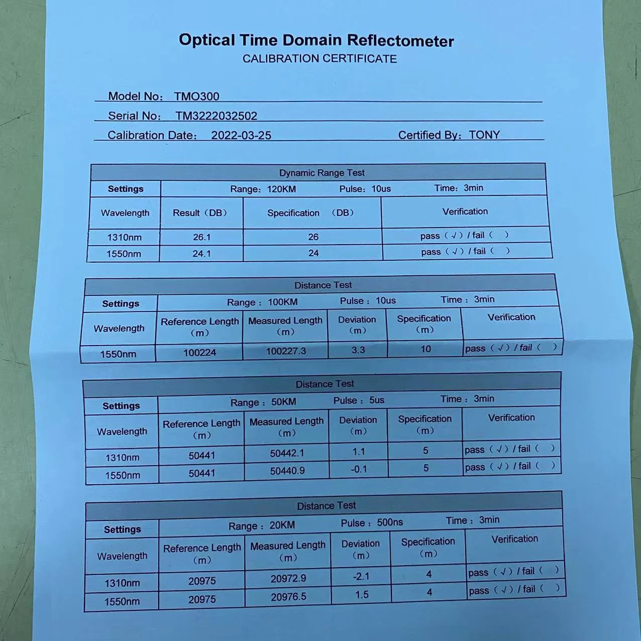20km 50km 100km 120km TMO-300 SM Fiber Tester OTDR 1310 1550nm，26/24dB Optical Time Domain reflectometer TMO300