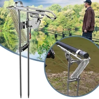 automatic fishing rod holder fishing rod support bracket double spring rod bracket for carp accessories