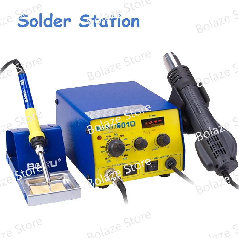 Паяльная станция SMD 220 В/110 В со светодиодным цифровым дисплеем BGA Rework BAKU