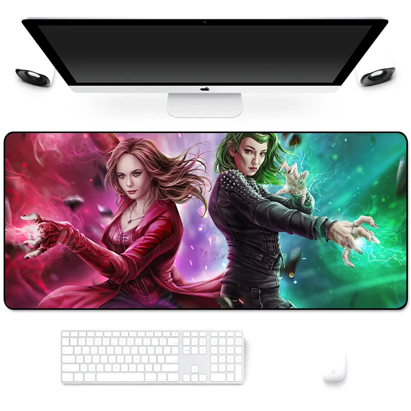 Антискользящий прочный резиновый большой игровой коврик для мыши Marvel Scarlet Witch