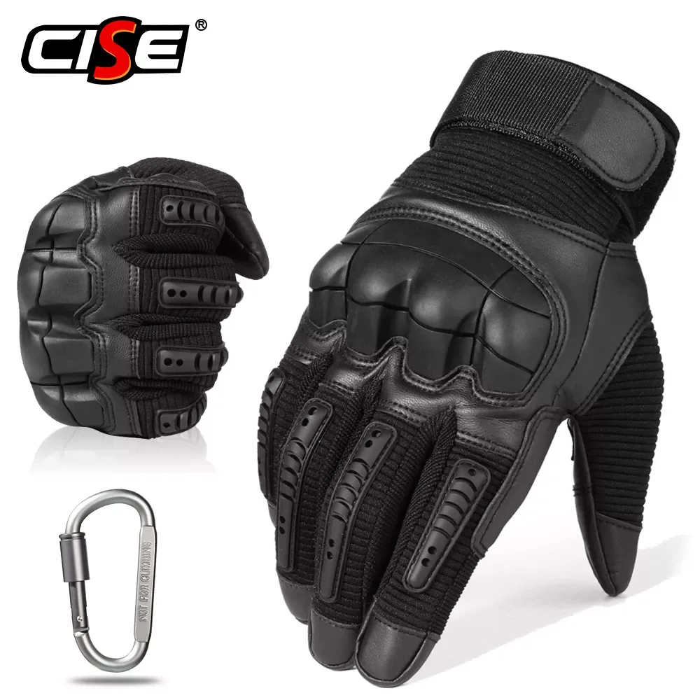 

Touchscreen Leather Motorcycle Gloves Motocross Tactical Moto Motorbike Pit Biker Protective Gear Racing Full Finger Glove Men