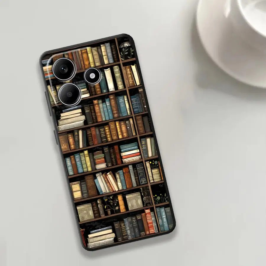 Фото Чехол для телефона с рисунком книги и живописи для Xiaomi Redmi Note 15 K80 A5 10 14C 13 14 Pro Plus 12C 13C A7 Pro 9 8 A4 12 11 K40 A2 A1 №1