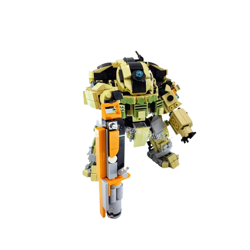 

Зеленая модель MOC Mecha DIY, коллекционная головоломка, эксперты, кирпичные игрушки, образование для детей, подарки на день рождения