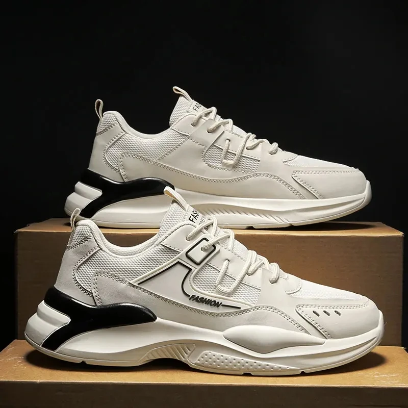 

Men's Mesh Breathable Sport Running Shoes Lace Up Anti Skid Casual Sport Shoes Comfortable Breathable Men's Sneaker Size 39-44