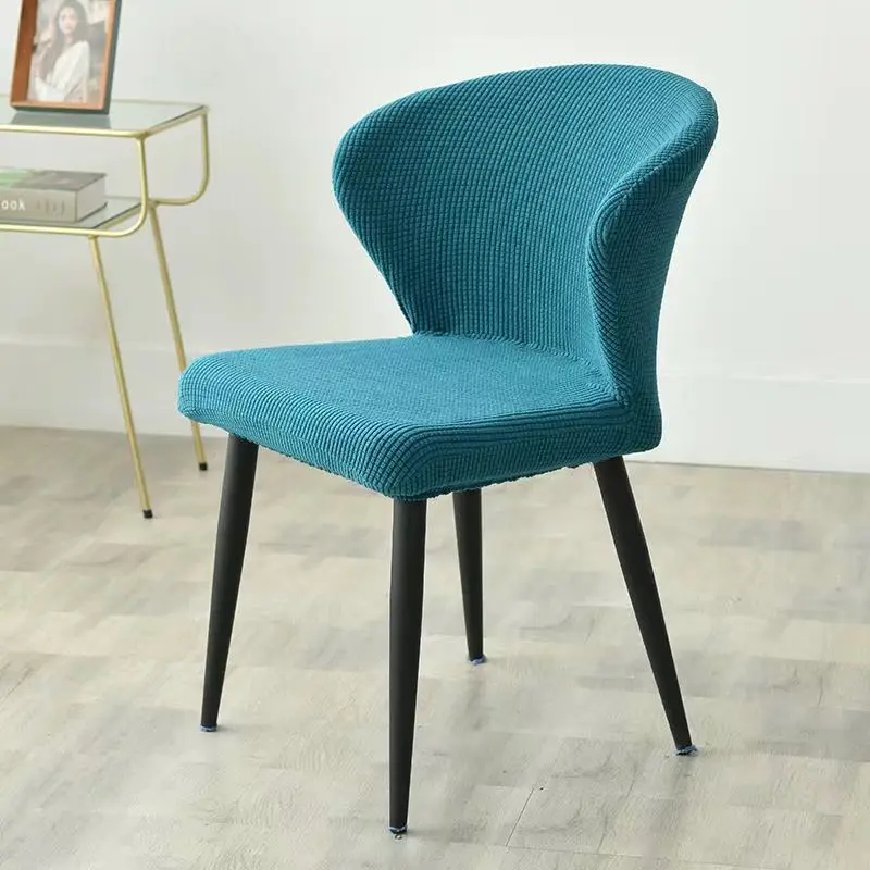 

Polar Fleece Fabric Convex Chair Cover Stretch Washable Dining Chairs Covers Slipcover Office Chair Christams Leorate Home Hotel