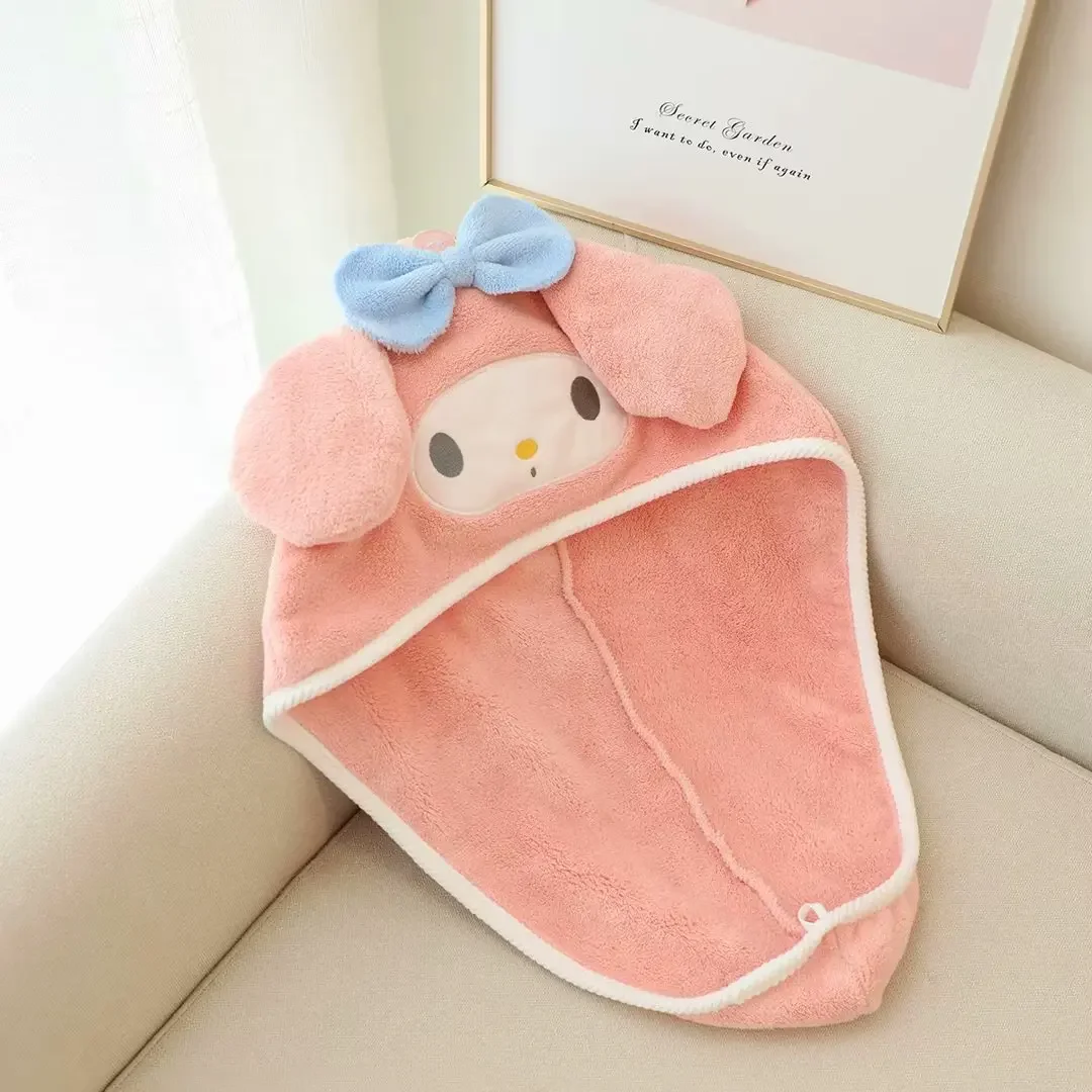 Sanrio hello kitty милая шапочка для фена kuromi женская быстросохнущая душа сумка из