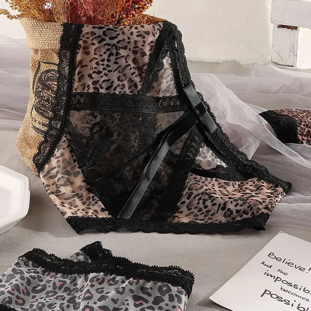 Сексуальные горячие леопардовые трусики тонкие женские с низкой талией и