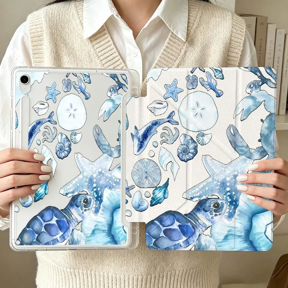 Фото Мягкий чехол с изображением морской черепахи для планшетов Samsung Galaxy Tab S6 S7 S8 S9 S10 A8 A9 A11 Lite FE Plus 3Y №1