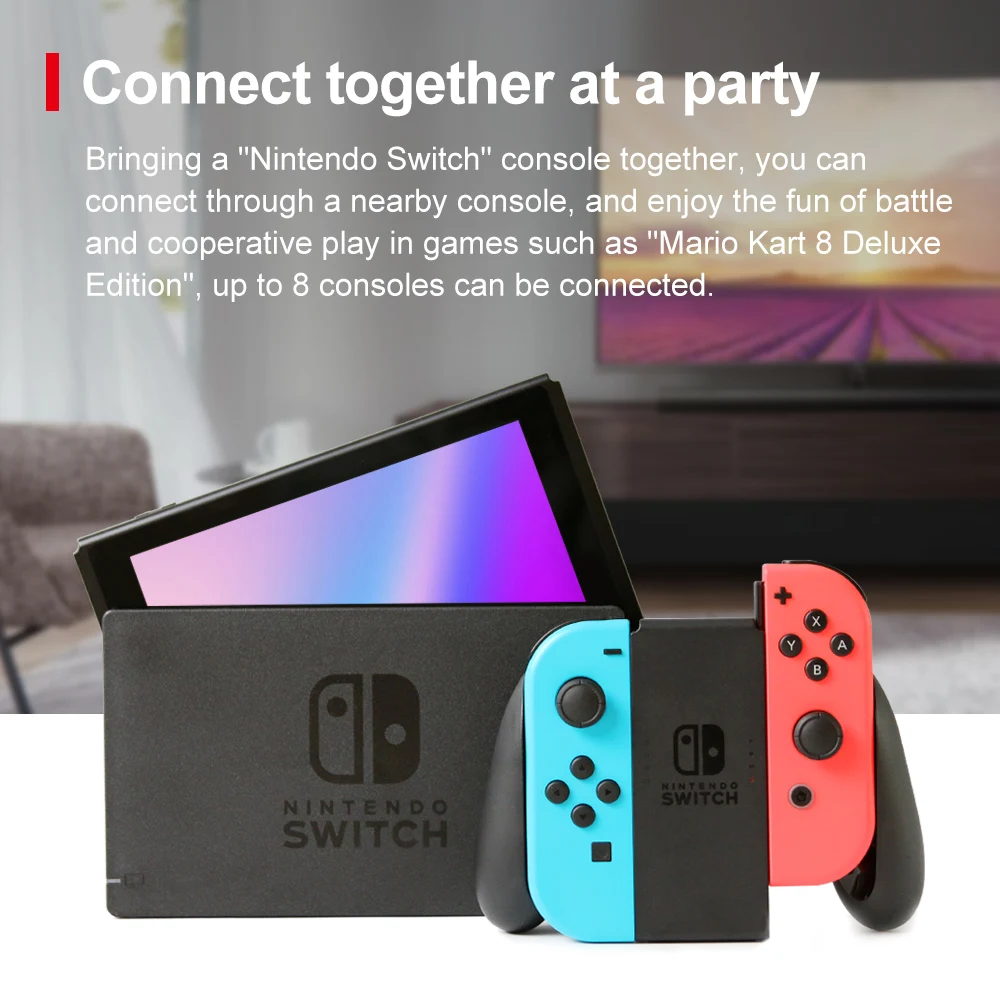 Nintendo Switch Unlocked Game Console Multiple Color Editions Available with 6.2 Inch LCD Screen 4.5 to 9 Hours Battery Life