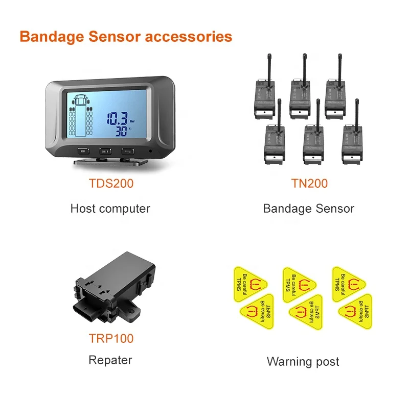 Датчик внутренней повязки TPMS для автобусных грузовых шин OTR горнодобывающих