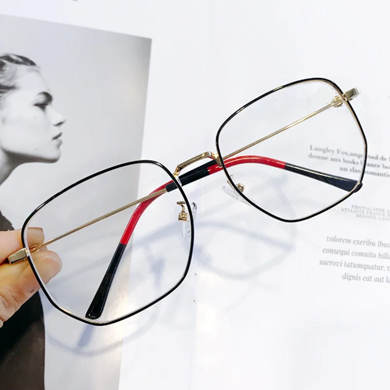 Polygons металлическая оправа для очков близорукости с защитой от голубого света