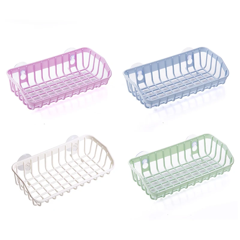 

Simple Sink Drain Basket Kitchen Storage Rack with Suction Cup Bathroom Shelf Home Decoration Organizer Kitchen Gadgets
