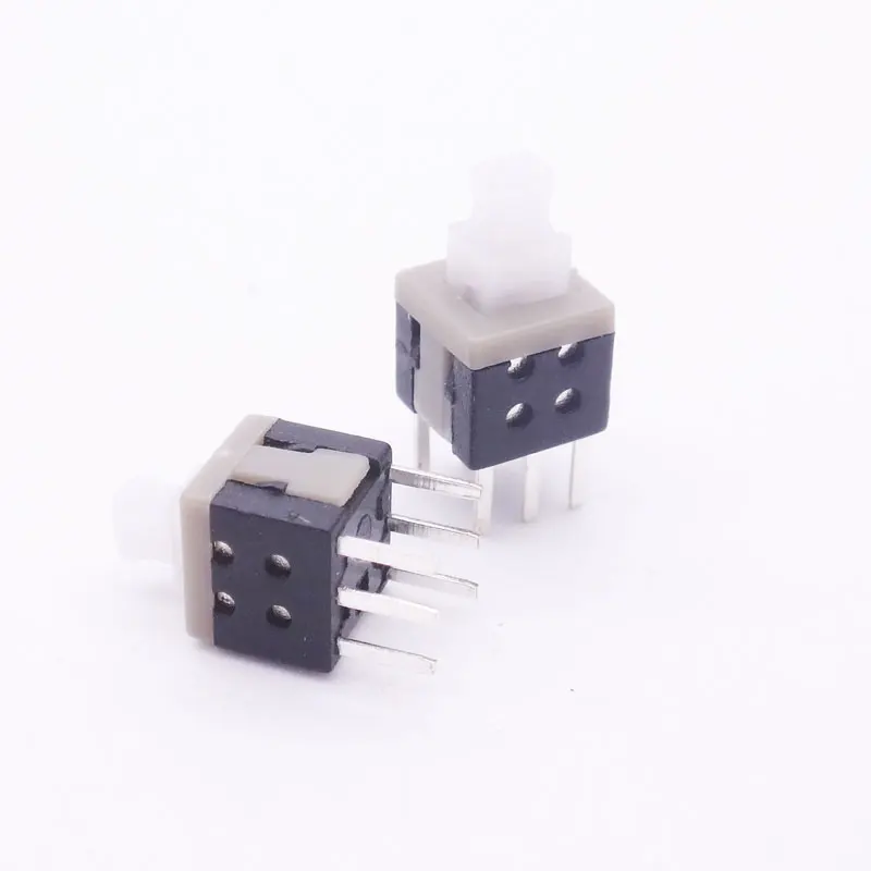 50 шт. 5,8*5,8/7*7/8,5*8,5/8*8 мм тактовый тактильный кнопочный переключатель для печатной платы с самоблокировкой/мгновенный 6-контактный DIP