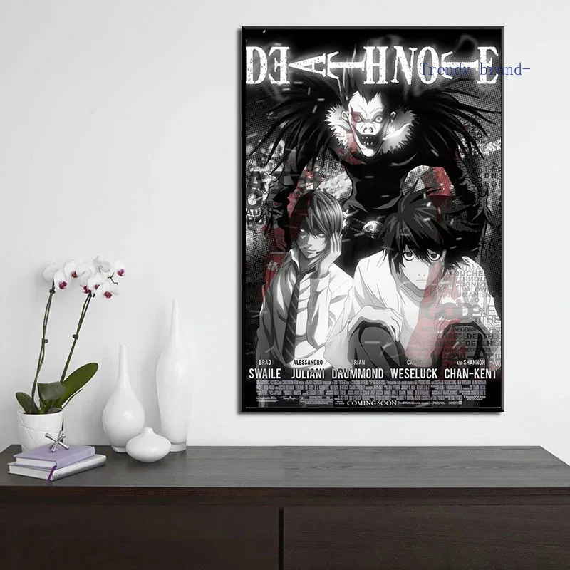 

Death Note Popular Classic Anime Canvas Painting Art Nordic Posters and Prints Wall Pictures for Living Room Decor Frameless