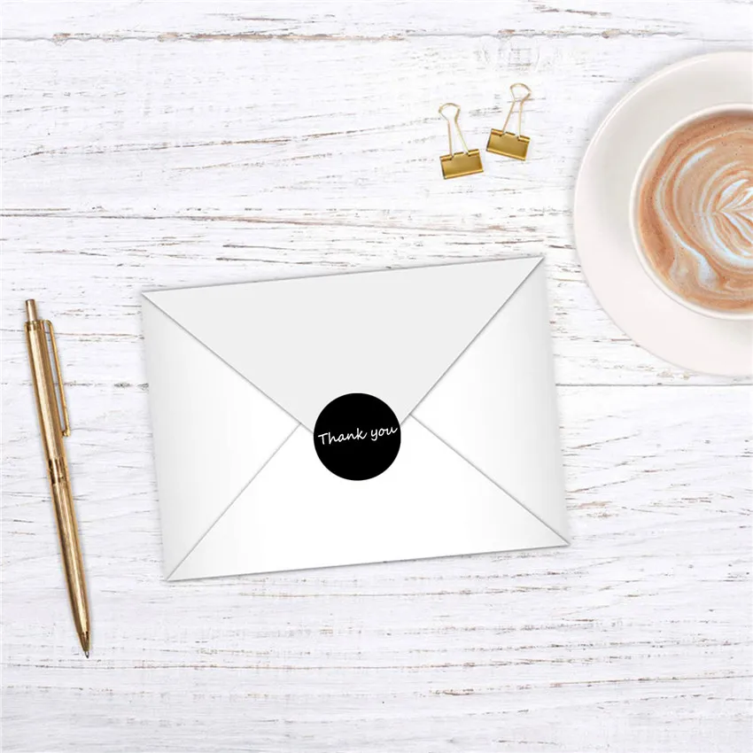 500 шт. в рулоне черные круглые/в форме сердца Наклейки с этикетками наклейки для