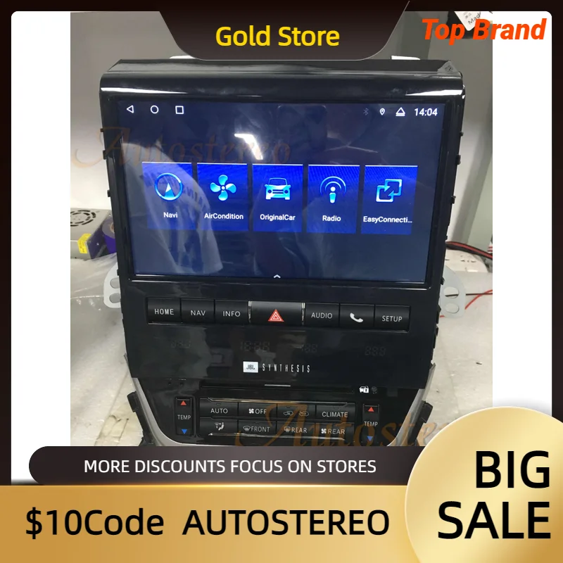 Android OEM VXR V8 стиль для Toyota Land Cruiser LC200 2016-2021 авто стерео автомобиль GPS навигация