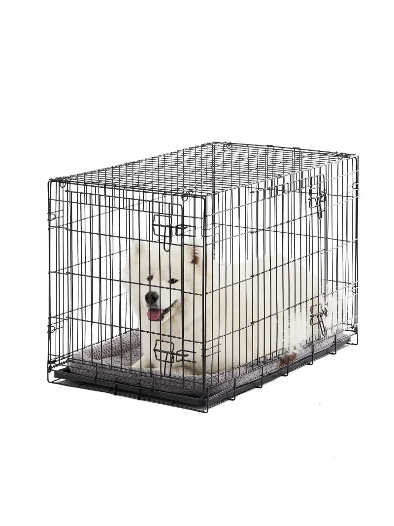 

Яркая ЖИЗНЬ, двухдверный Стандартный ящик для собак с разделителем и лотком, большой, 36 дюймов