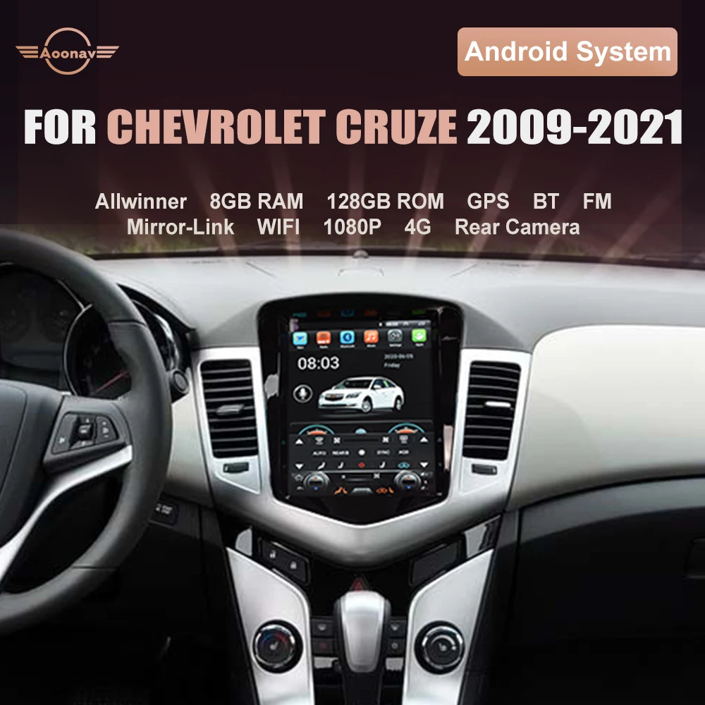 

128GB 2din Android car Radio For Chevrolet CRUZE 2009-2021 car stereo multimedia player head unit Autoradio carplay Google
