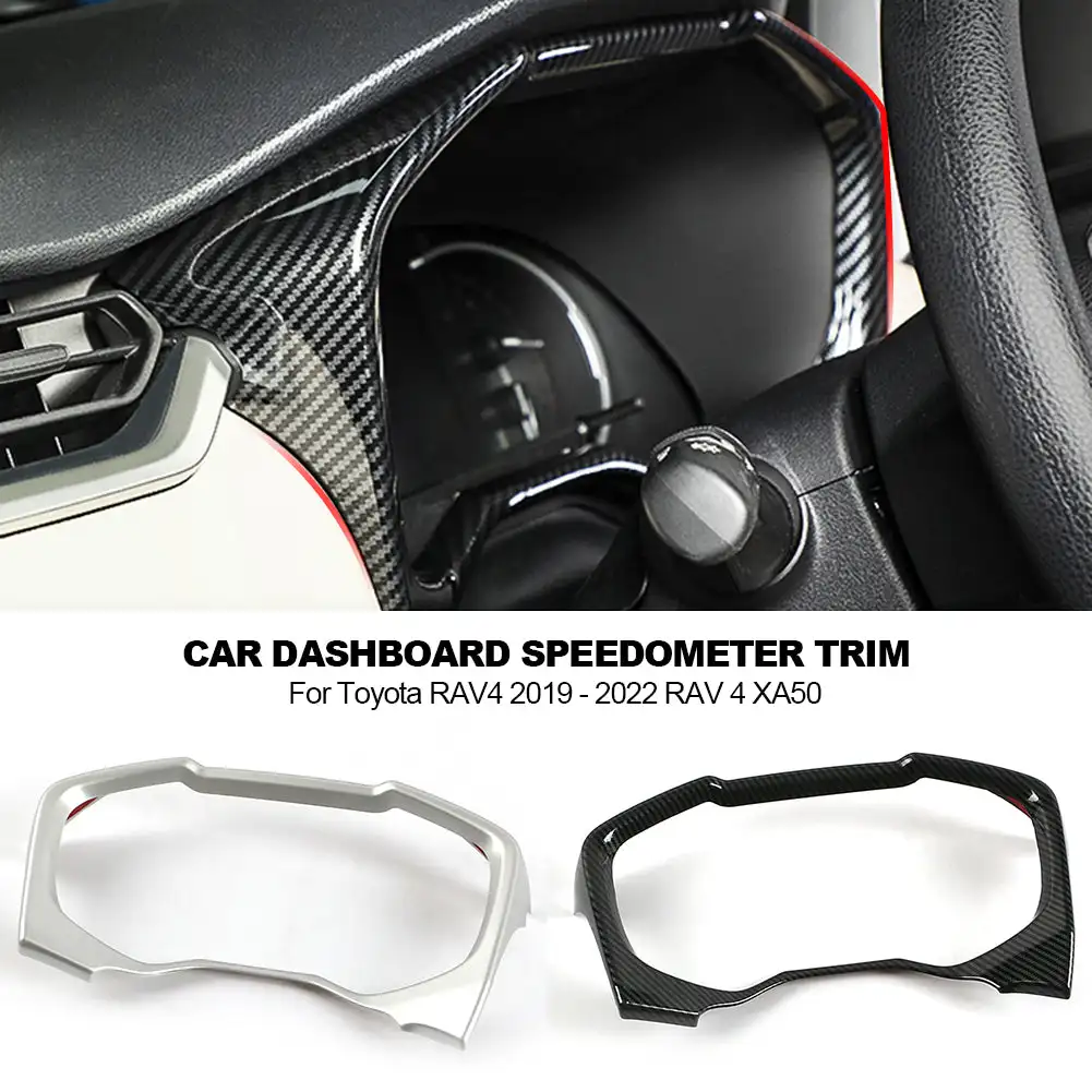 

Car Dashboard Display Meter Ring Speedometer Gauge Cover Trim Frame Accessories For Toyota RAV4 2019 - 2022 RAV 4 XA50