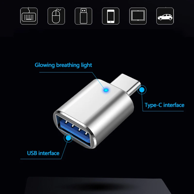 Адаптер OTG Type-C USB C к 3 0 адаптер Коннектор Type конвертер для Macbook Pro/Xiaomi/Huawei