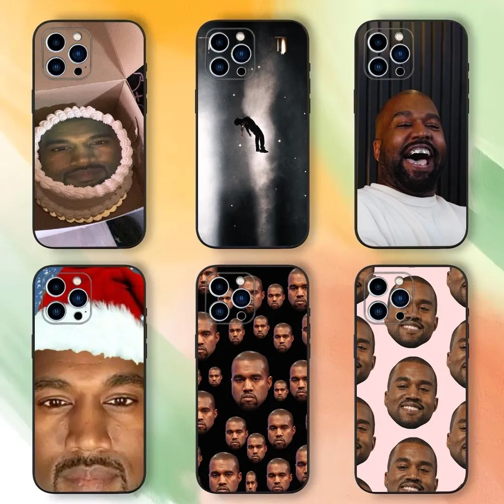 Забавный чехол для телефона K-Kanye W-West Ye iPhone 16 15 14 13 12 11 Plus Pro Max XS XR SE Mini 8 7 мягкий