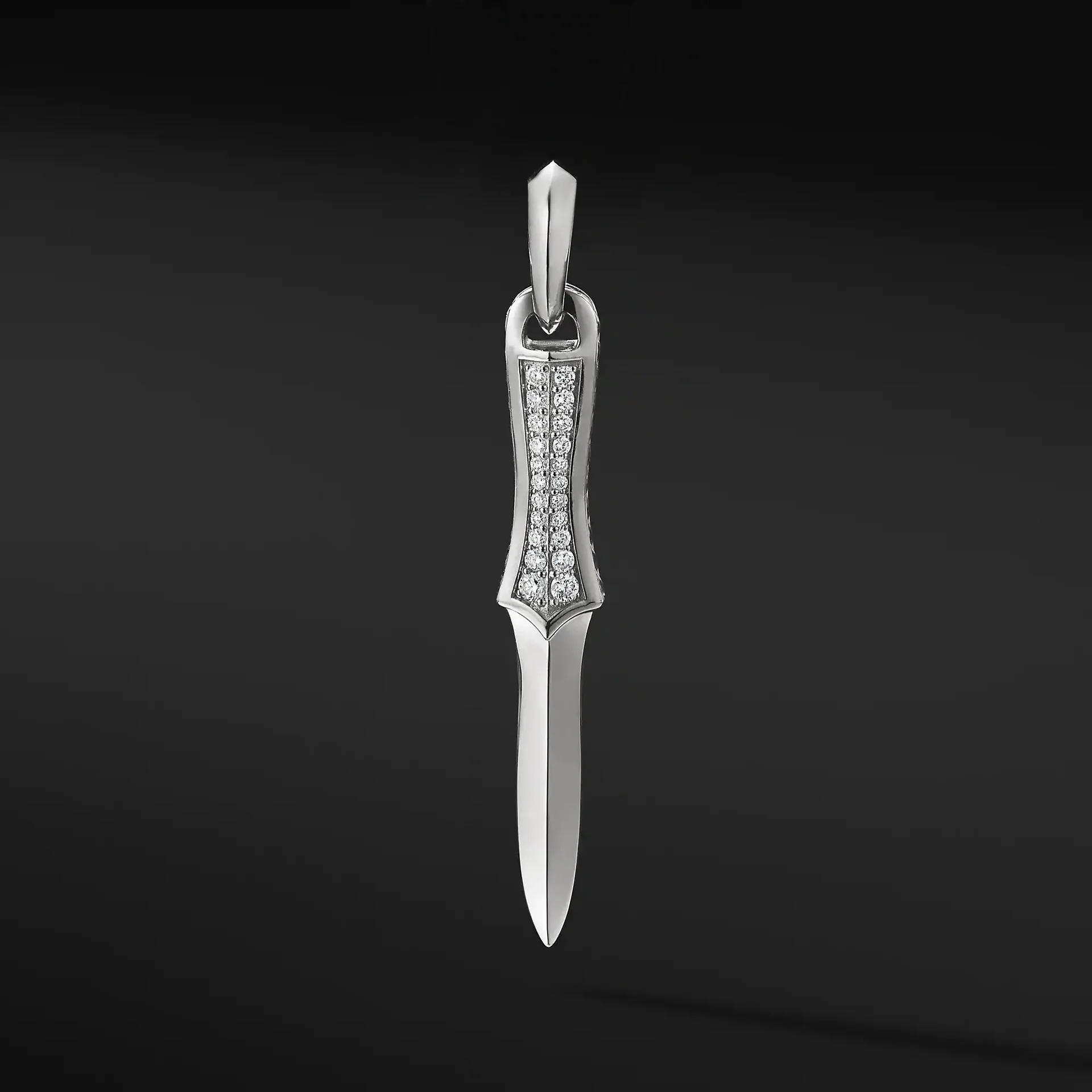 

hot sale s925 European and American style fashion trendsetter simple men's pendant classic black feather tag