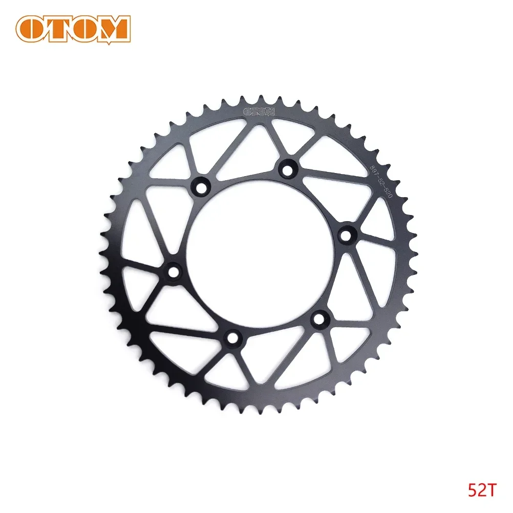 

Задняя звездочка мотоцикла OTOM 520, цепь 50T 51T 52T, звездочка из углеродистой стали для HUSQVARNA KTM GASGAS SXF EXC XCW TC FC TE