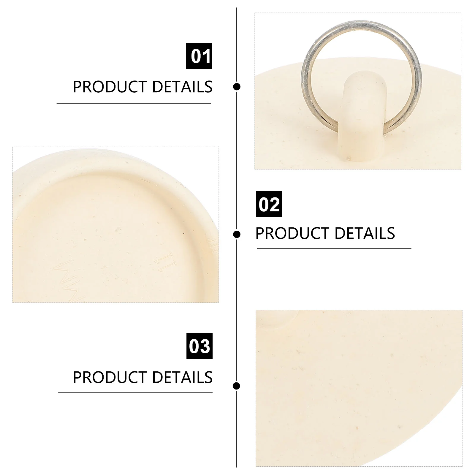 

6 Pcs Rubber Sink Stopper Tub Universal Drain Bathtub Plug Parts Bathroom Water Drains