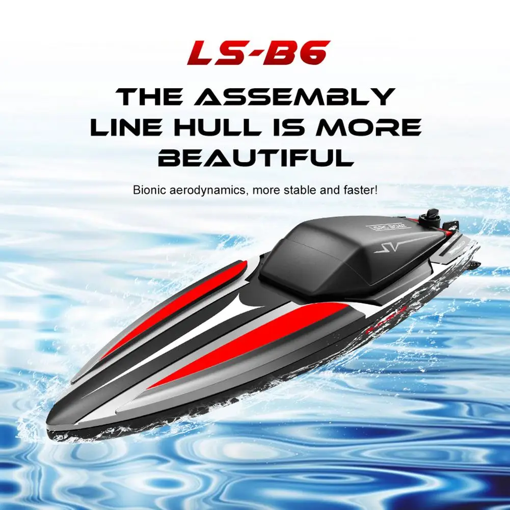 

Hot B6 Summer Remote Control Boat Water Toy Racing Rowing Double Propeller Electric High-power High-speed Speedboat Toy Boy Gift