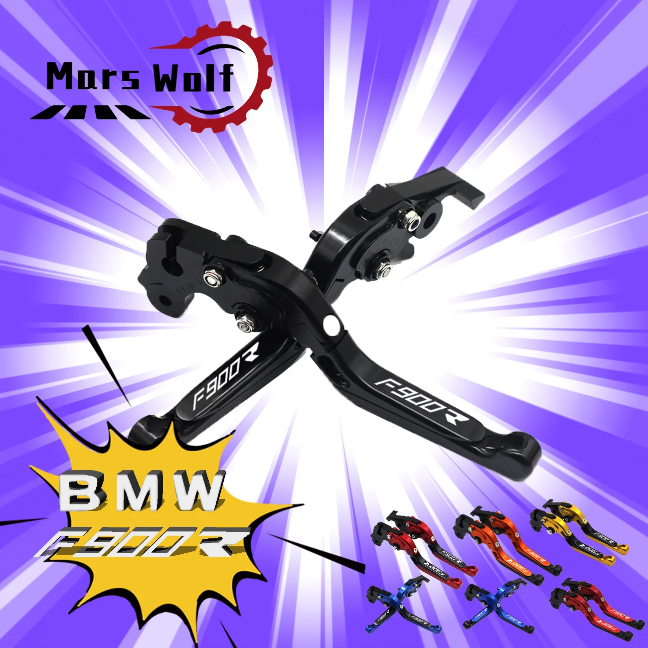 

New For BMW F900R F900 R f900r all years Motorcycle Accessories CNC Adjustable Folding Extendable Brake Clutch Lever With logo