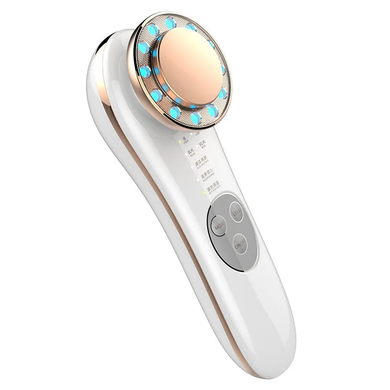 

Beauty Face Lifting Machine EMS Micro Current Galvanic Facial Massager Face Tightening Device Red and Blue Light Skin Care Tools