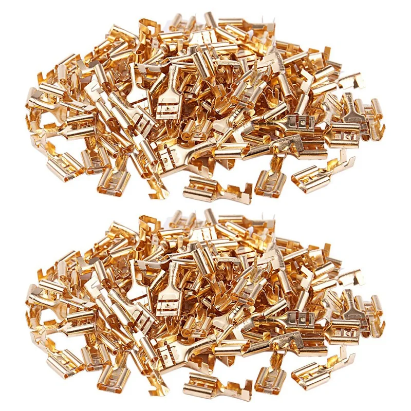 

200 шт. автомобильный динамик 6,3 мм гнездовой разъем