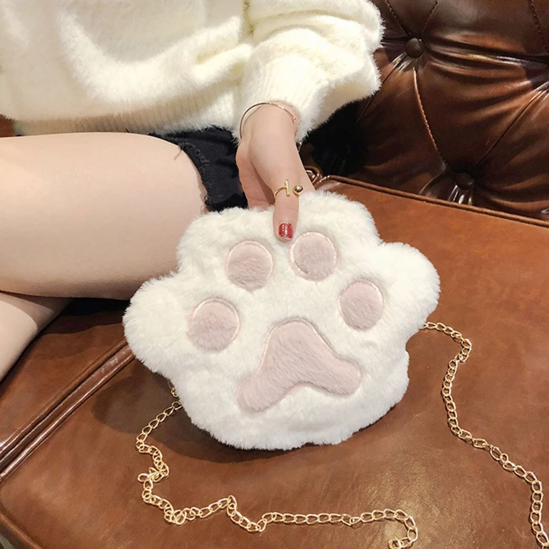 

2022 New Plush Shoulder Bag Crossbody Handbag Women Bag Fluffy Bags Faux Fur