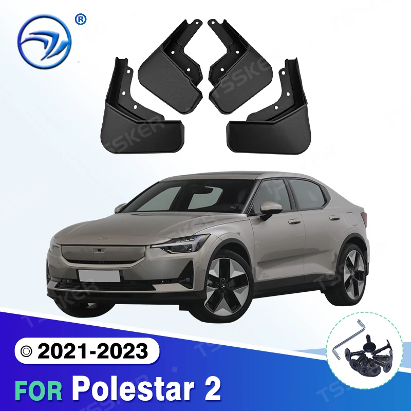 

Брызговики для Polestar 2 2021 2022 2023 брызговики брызговики передние и задние колеса крылья автомобильные аксессуары 4 шт.