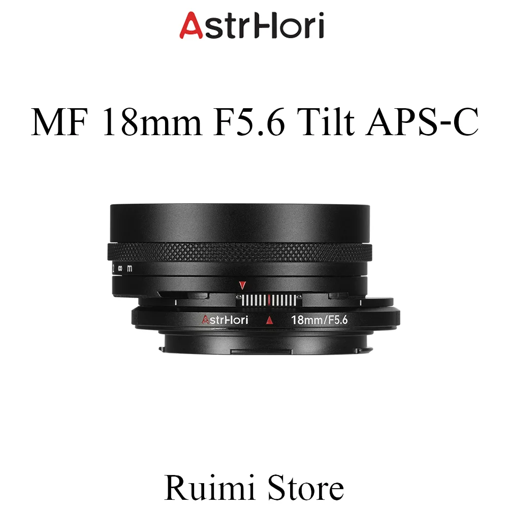 Фото Объектив с ручной фокусировкой AstrHori 18 мм f5,6 Tilt Shift APS-C для беззеркальных камер Sony E/Z/FX/L №1