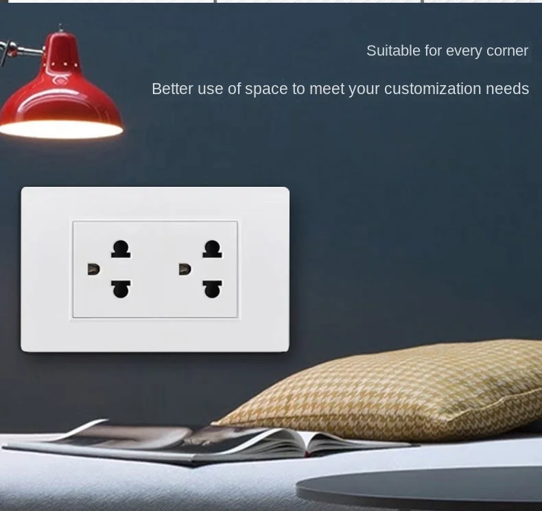 

118 American 15A socket American Standard 110V socket with USB panel Taiwan American power supply American multi six hole