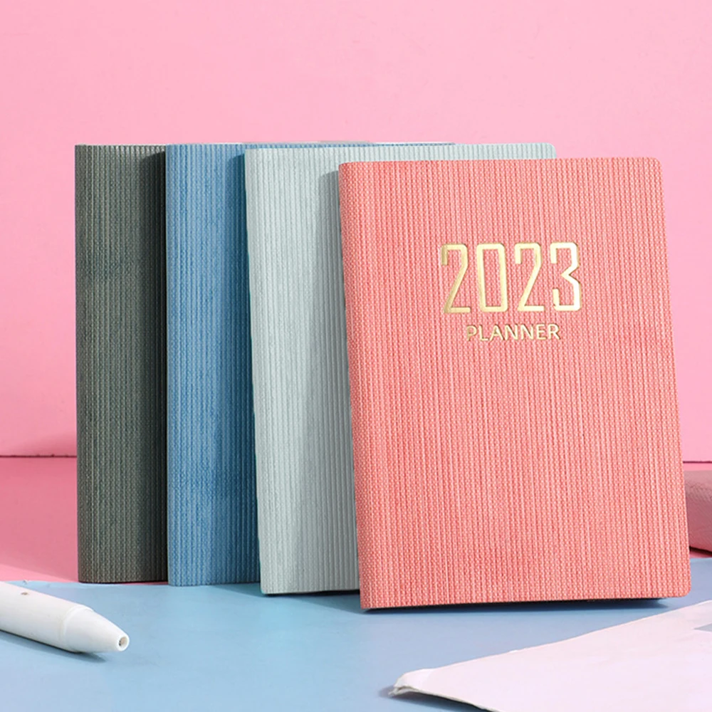 

2023 A7 Mini Notebook Monthly Calendar Index Page Stickers set 365 Days Portable Notepad Daily Weekly Agenda Planner Stationery