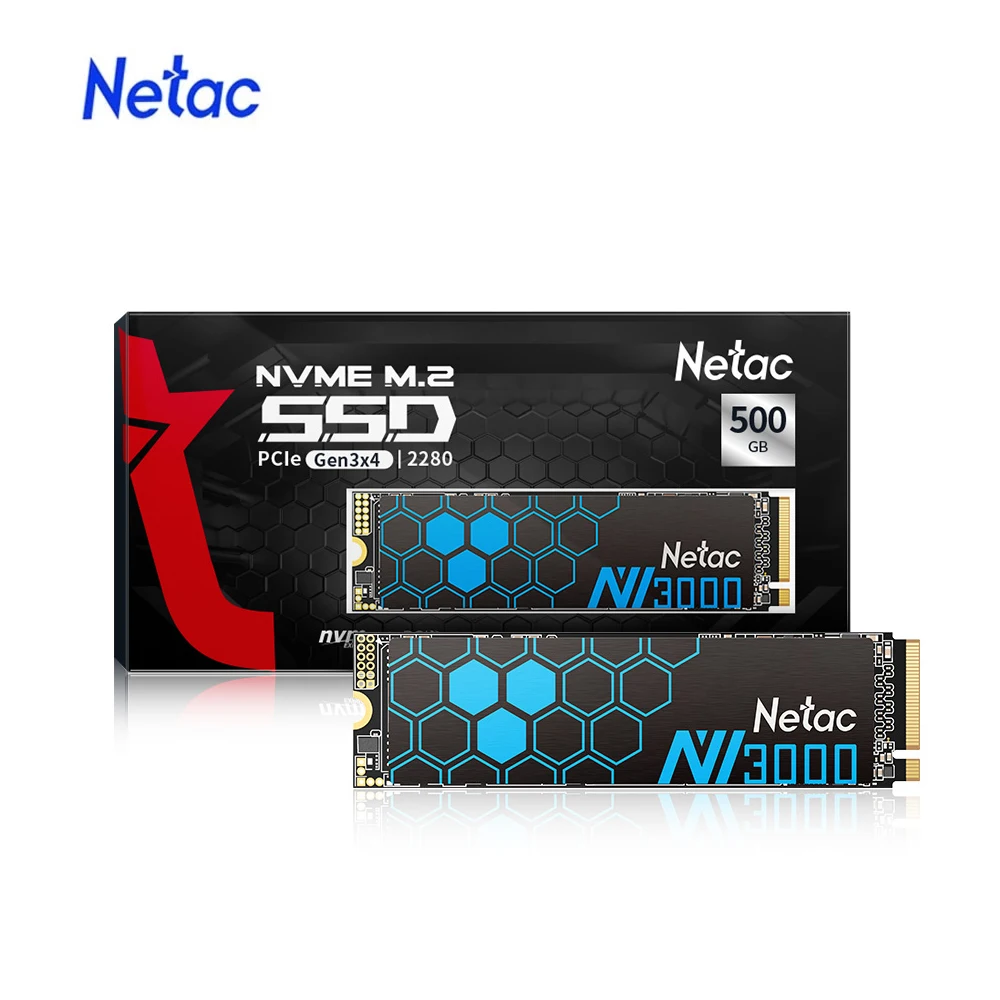 SSD-накопитель Netac M2 NVME, 1 ТБ, 500 Гб, 250 ГБ