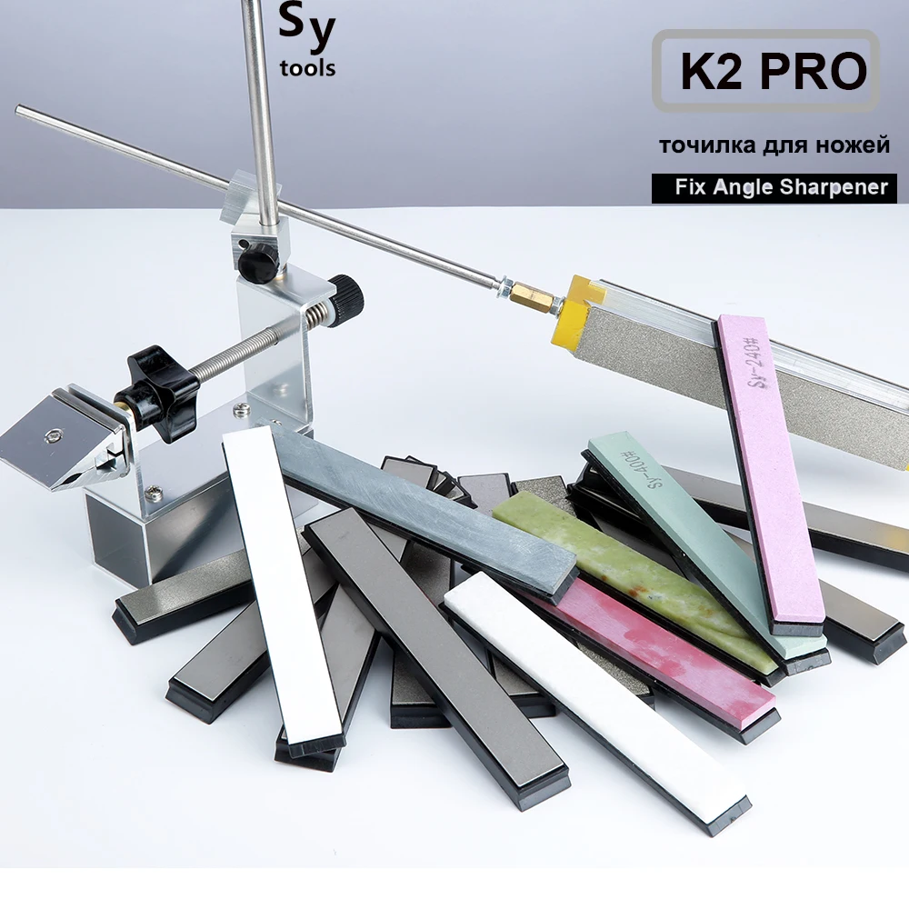 

Portable Professional Fixed angle Knife sharpener system knife sharpening Grindstone with rotating device K2 Pro