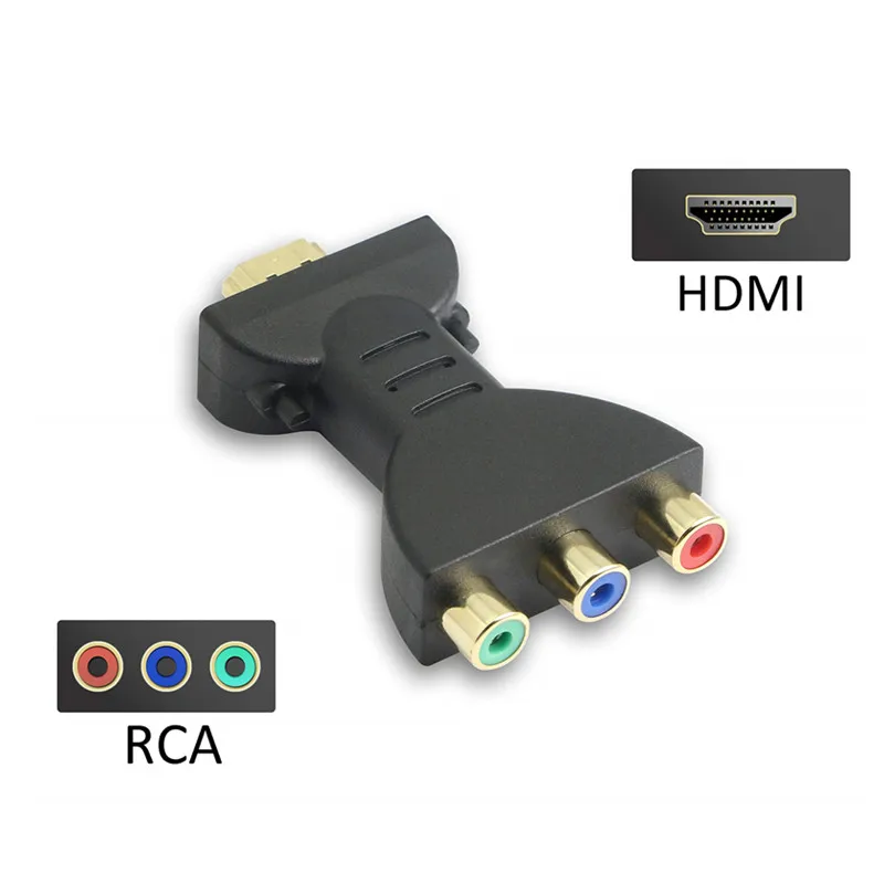Внешний адаптер 720P 1080p HDMI штекер на 3 RCA разъема композитный AV аудио компонент