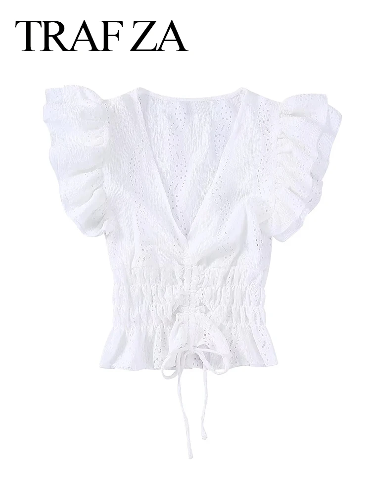 

Женский трикотажный жилет с коротким рукавом, с кружевом