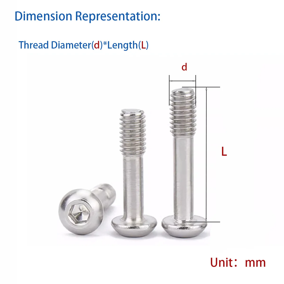 Винт с круглой головкой и полузубьями из нержавеющей стали