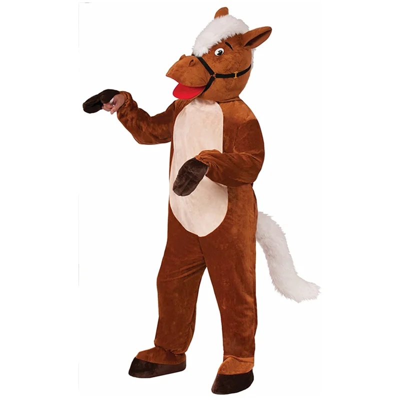 

Хэллоуин Рождество Пасха Мужская лошадь плюшевый талисман костюм большое событие представление костюм