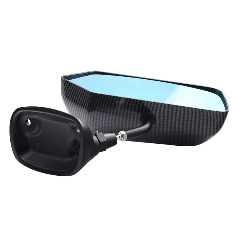 

Car Universal Tuning Mirror F1 Aluminum Base Carbon Fiber Rearview Blue Mirror Tuning Mirror Replacement