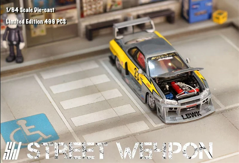 Фото SW 1:64 No 23 LBWK ER34 Специальная версия Flash Raw, ограниченная серия 500, литые модели автомобилей №2