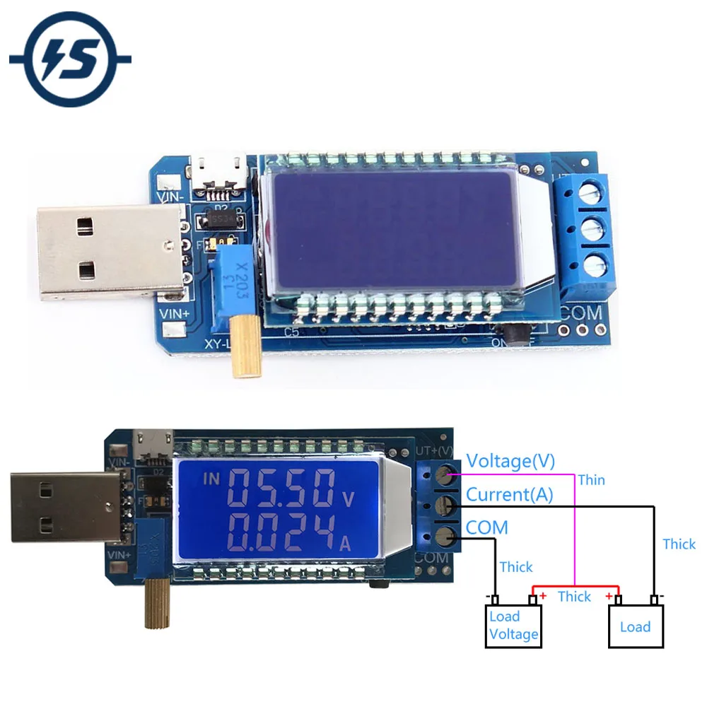 Повышающий понижающий преобразователь Φ 5V до 3 5 V/ 9V/12V LCD USB модуль питания