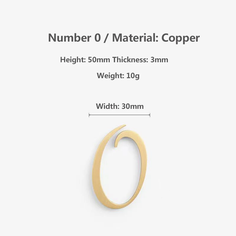 

Латунные цифровые наклейки для дома