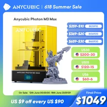 ANYCUBIC 3D Printer Photon M3 Max With Auto Resin Filling 13.6 Inch 7K Monochrome Screen Larger 298*164*300mm Resin 3d Printers