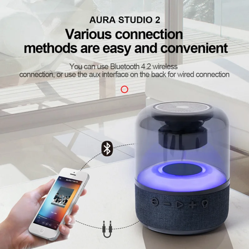 Портативная Bluetooth-колонка TWS басовая колонка беспроводная 3D стереоколонка