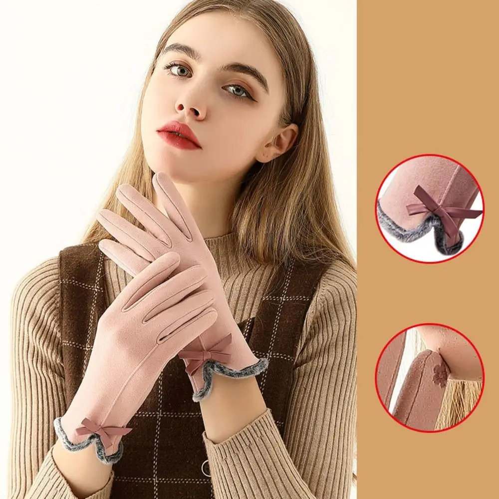 

Зимние Оригинальные Теплые варежки для верховой езды на открытом воздухе с пятью пальцами в Корейском стиле варежки с закрытыми пальцами плюшевые перчатки для вождения